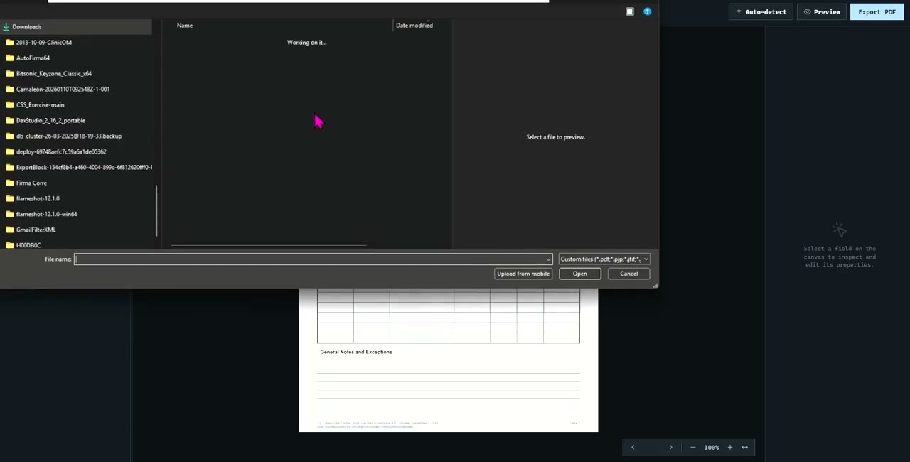 SmartForms editor preview